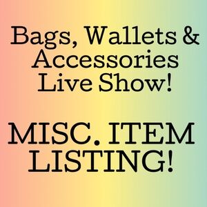 Misc Item Listing! $15 Minimum Purchase for Entire Show! No Cancellations!